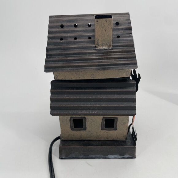 Scentsy Manic Mansion Lighted Haunted House Wax Warmer Ghost Bat BOX #55868 WORK - Picture 6 of 10